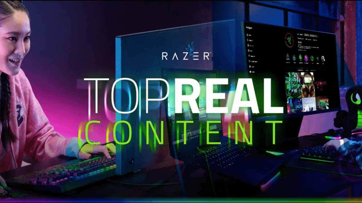 top real content de razer para latam
